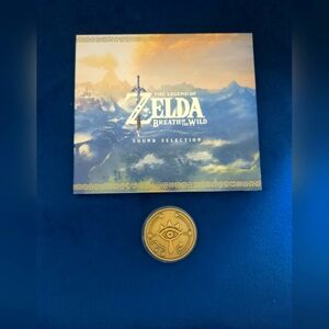 MINT The Legend Of Zelda Breath Of The Wild Sound Soundtrack Plus Collector Coin